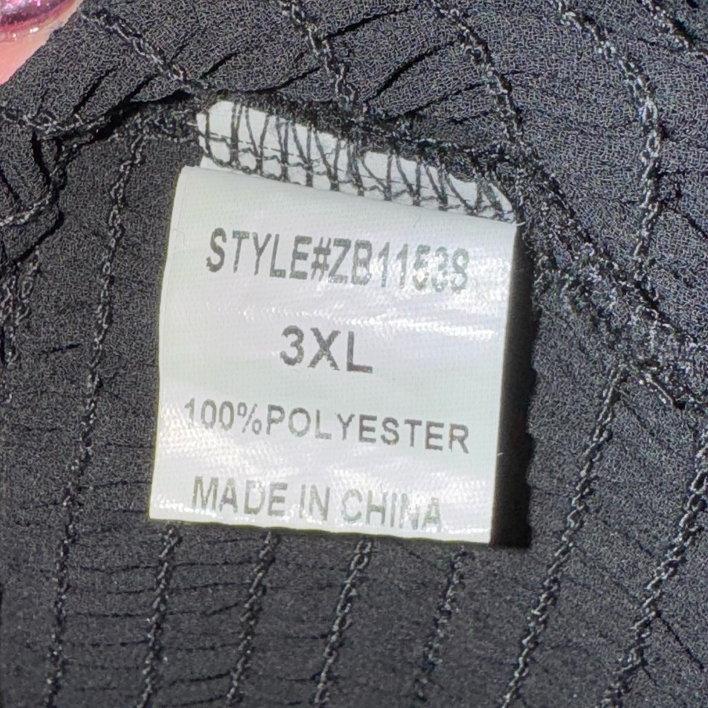 Zenobia Ruched Puff Sleeve Top 3x - Picture 5 of 5